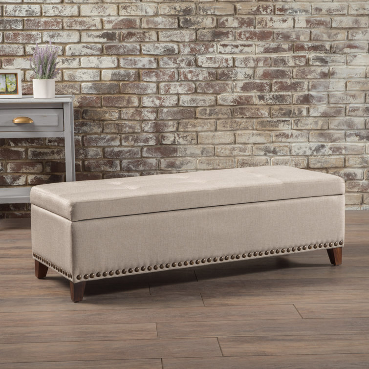 Alcott Hill® Bluford Upholstered Flip Top Storage Bench & Reviews Wayfair